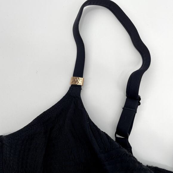 Fantasie Swim NWT Black Ottawa Underwire Wrap Full Cup Bikini Top // 36DD - Picture 6 of 12